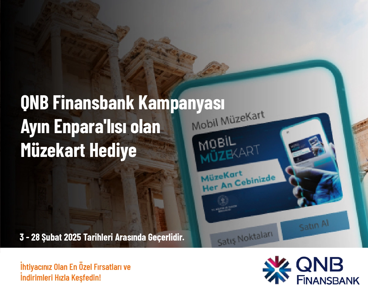 QNB Finansbank Kampanyası - Ayın Enpara'lısı olan Müzekart Hediye