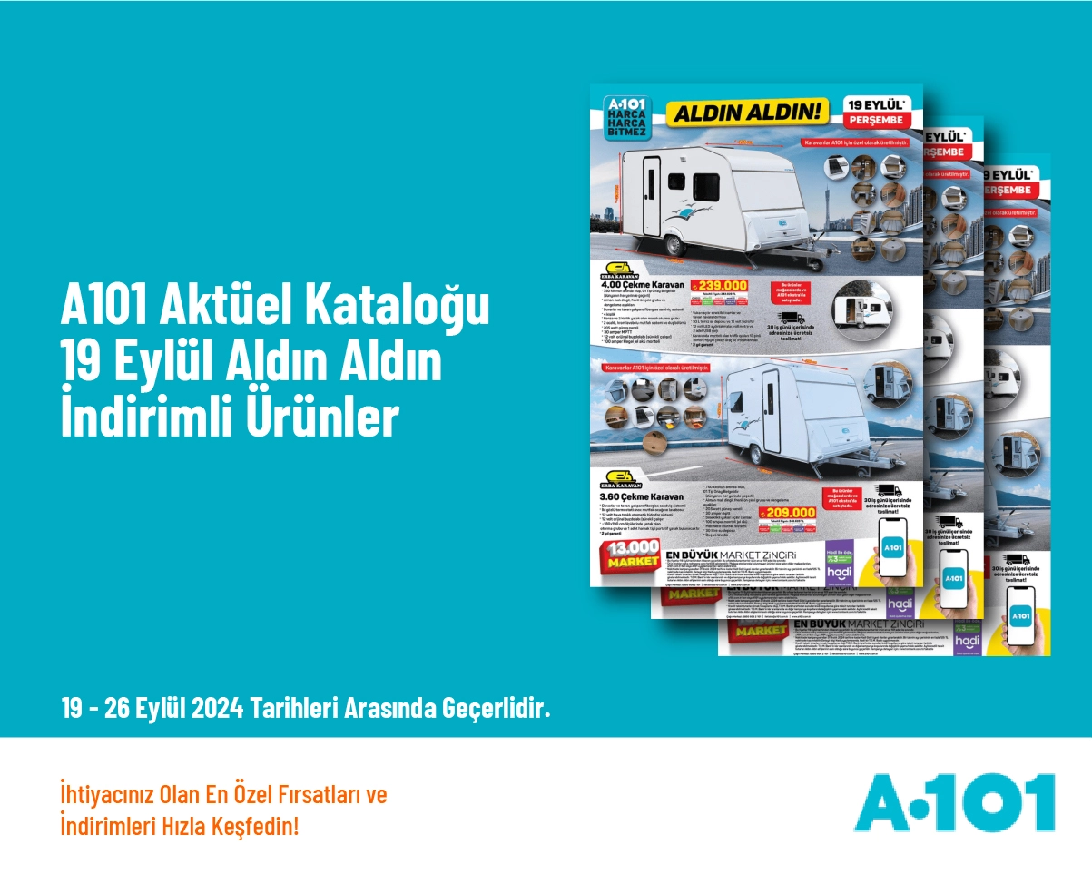 A101 Aktüel Kataloğu - 19 Eylül Aldın Aldın İndirimli Ürünler A101 Aktüel Kataloğu - 19 Eylül Aldın Aldın İndirimli Ürünler
