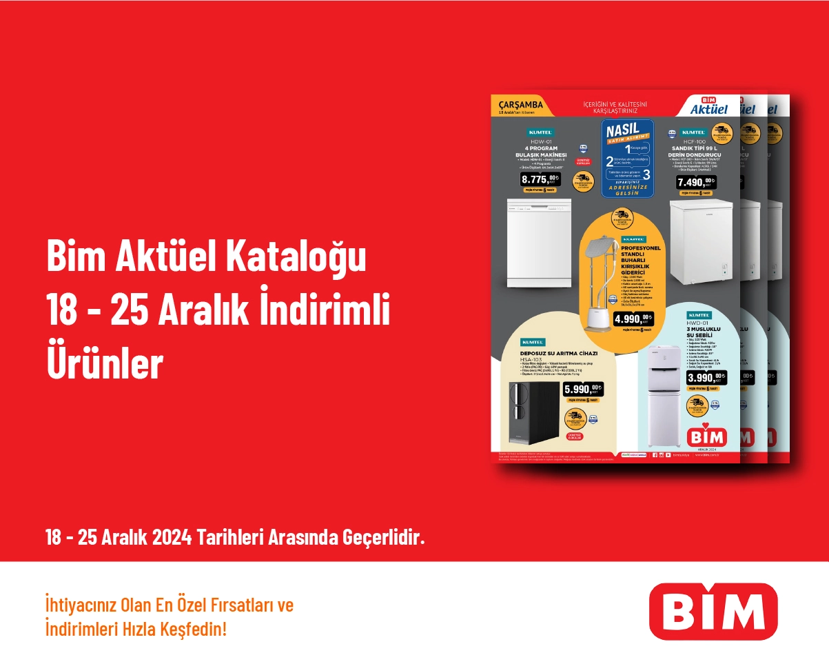 Bim Aktüel Kataloğu - 18 - 25 Aralık İndirimli Ürünler