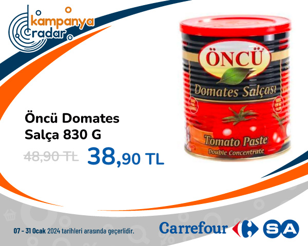 Öncü Domates Salça 830 G