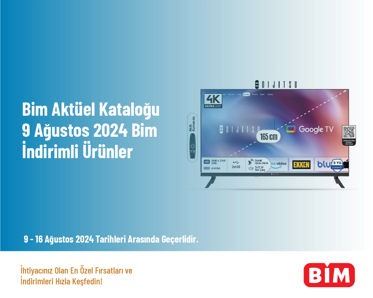 Bim Aktüel Kataloğu - 9 Ağustos 2024 Bim İndirimli Ürünler