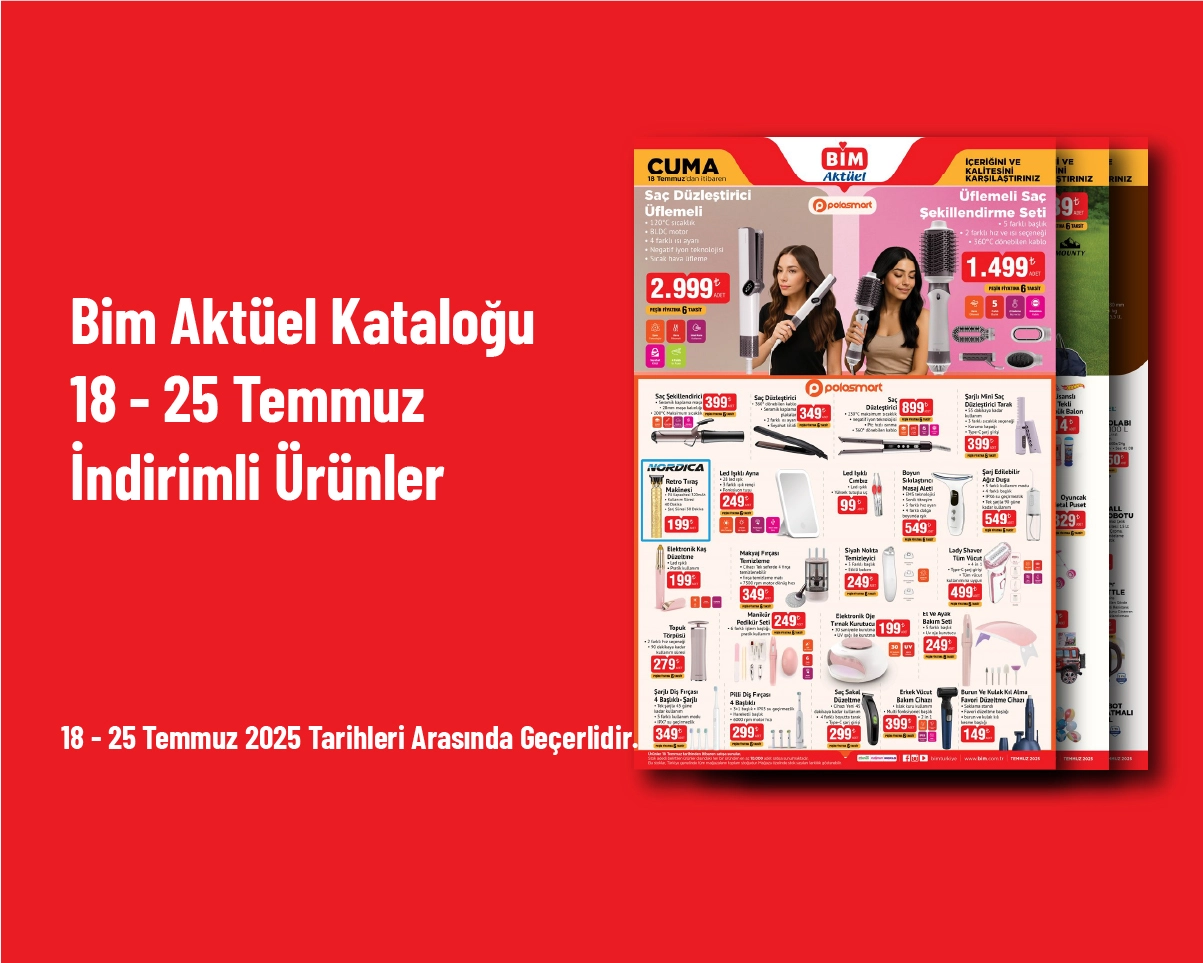Bim Aktüel Kataloğu - 18 - 25 Temmuz İndirimli Ürünler Bim Aktüel Kataloğu - 18 - 25 Temmuz İndirimli Ürünler