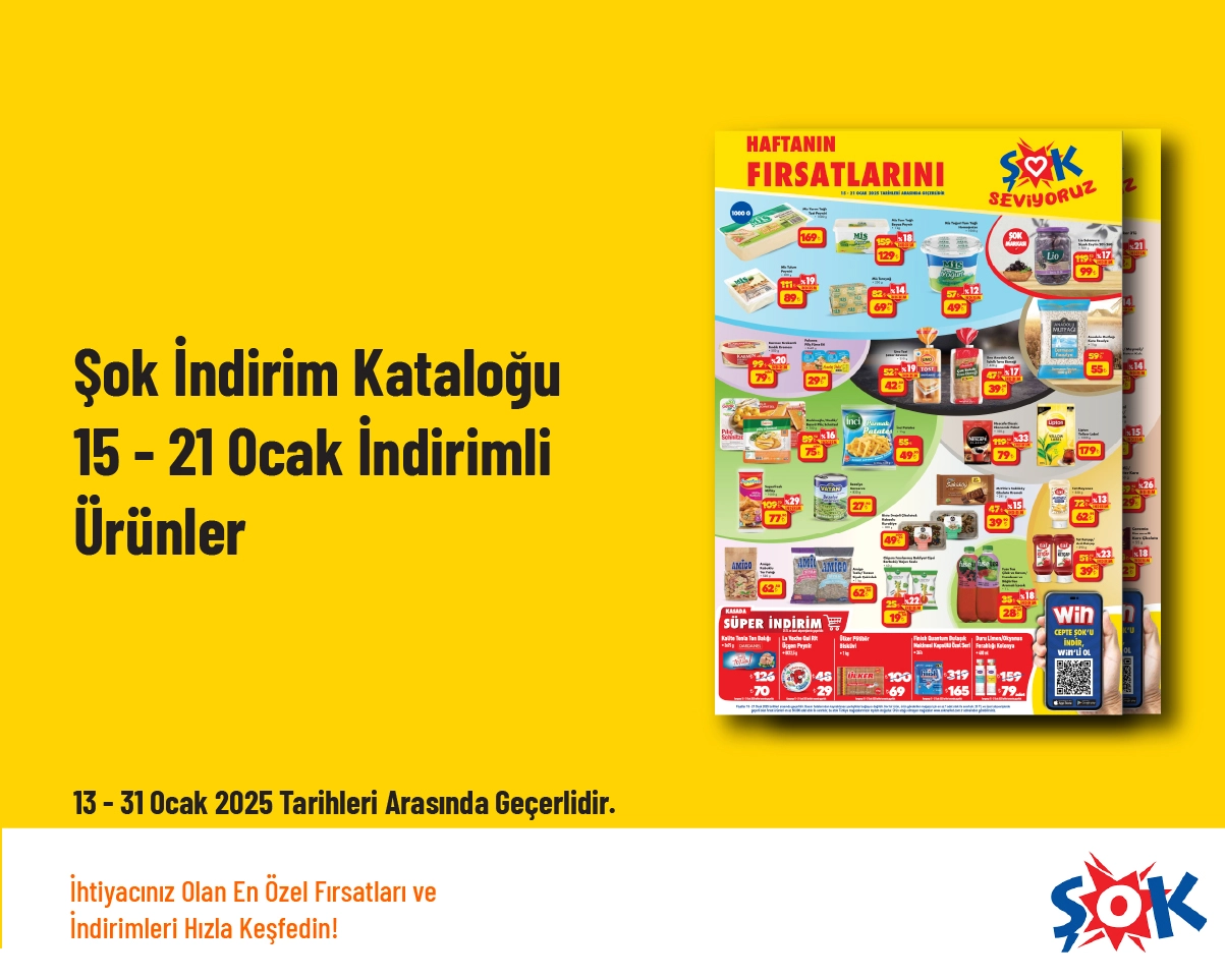 Şok İndirim Kataloğu - 15 - 21 Ocak İndirimli Ürünler