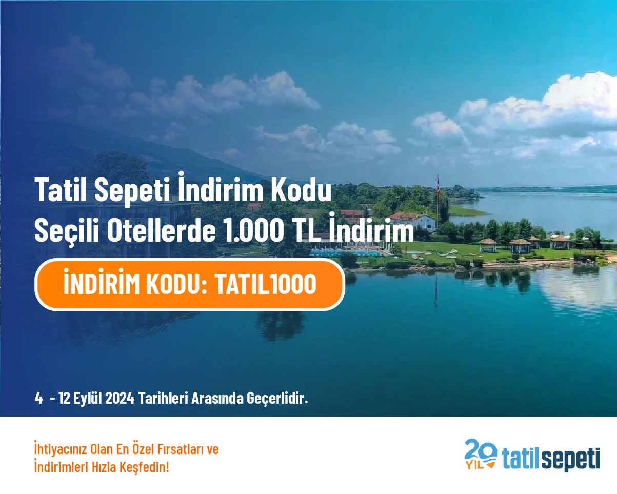 Tatil Sepeti İndirim Kodu - Seçili Otellerde 1.000 TL İndirim