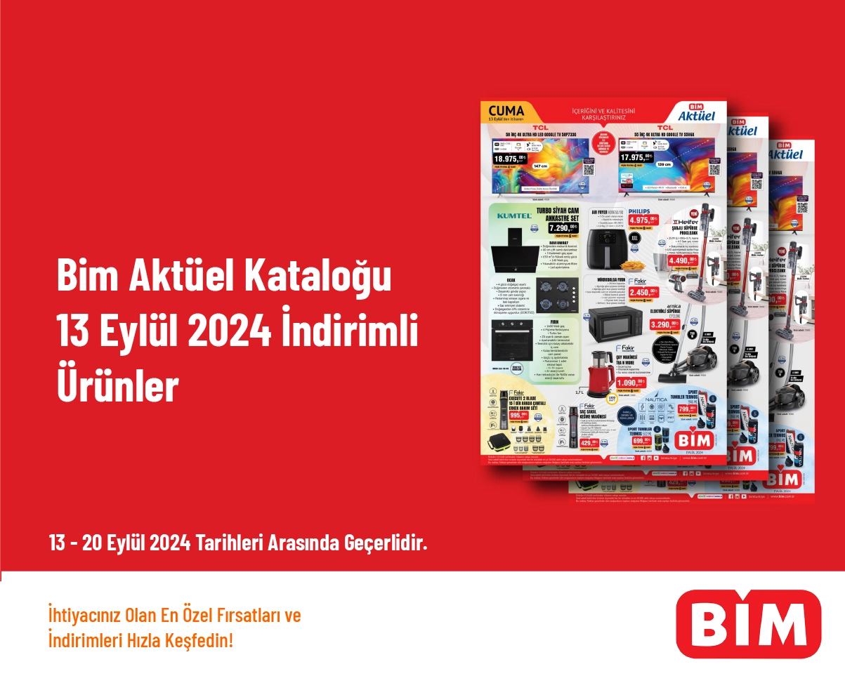 Bim Aktüel Kataloğu - 13 Eylül 2024 İndirimli Ürünler