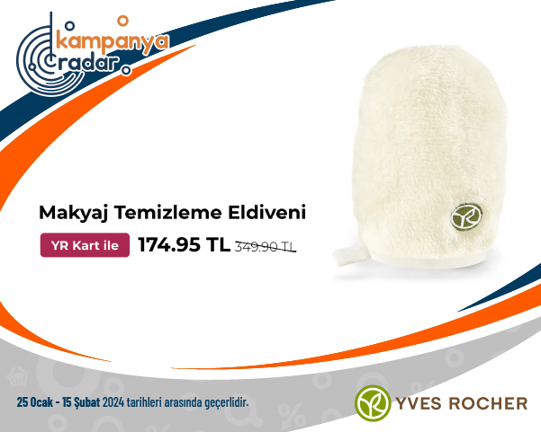 Yvesrocher Makyaj Temizleme Eldiven İndirimi Yvesrocher Makyaj Temizleme Eldiven İndirimi