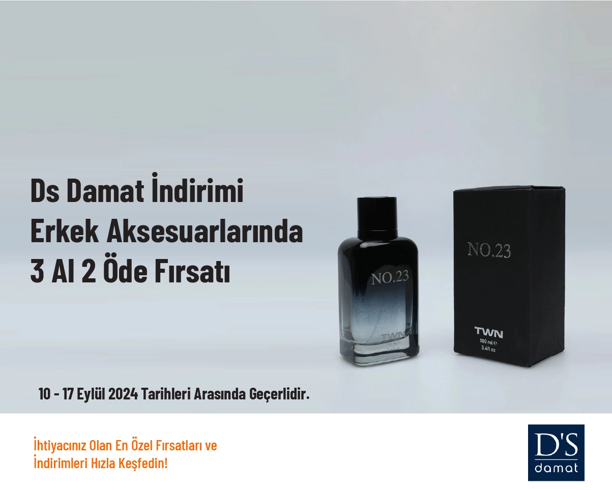 Ds Damat İndirimi - Erkek Aksesuarlarında 3 Al 2 Öde Fırsatı