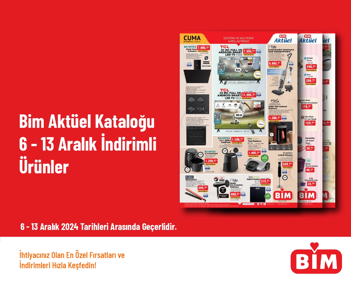 Bim Aktüel Kataloğu - 6 - 13 Aralık İndirimli Ürünler