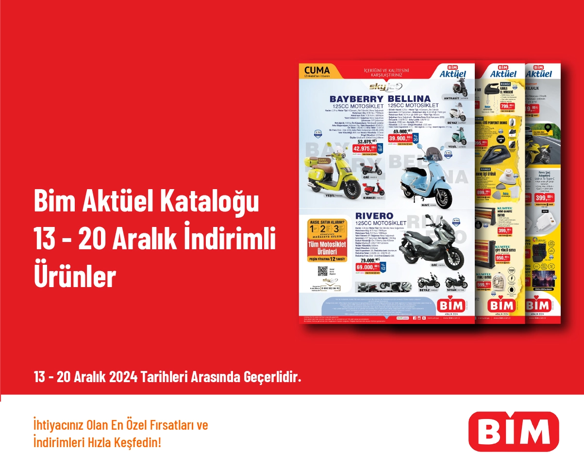 Bim Aktüel Kataloğu - 13 - 20 Aralık İndirimli Ürünler