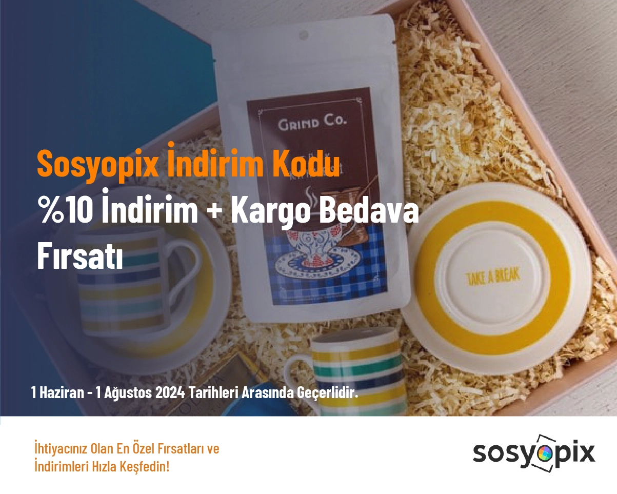 Sosyopix İndirim Kodu - %10 İndirim + Kargo Bedava Fırsatı