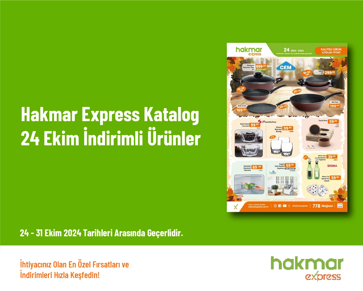 Hakmar Express Katalog - 24 Ekim İndirimli Ürünler